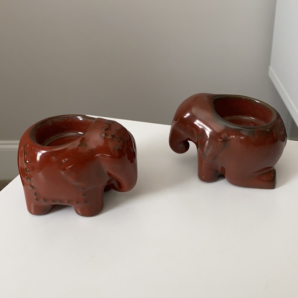 Partylite Elephant Asian Indian Tealight Holders
